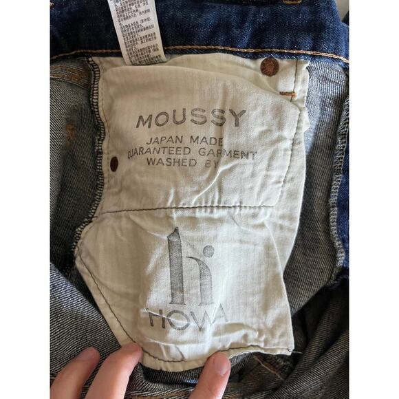 Moussy Vintage Dark Wash Straight Leg Denim Jeans 29 Made in Japan - Picture 10 of 11